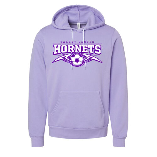 D2 - Bella 3719 Unisex Poly/Cotton Hooded Pullover Sweatshirt Thumbnail